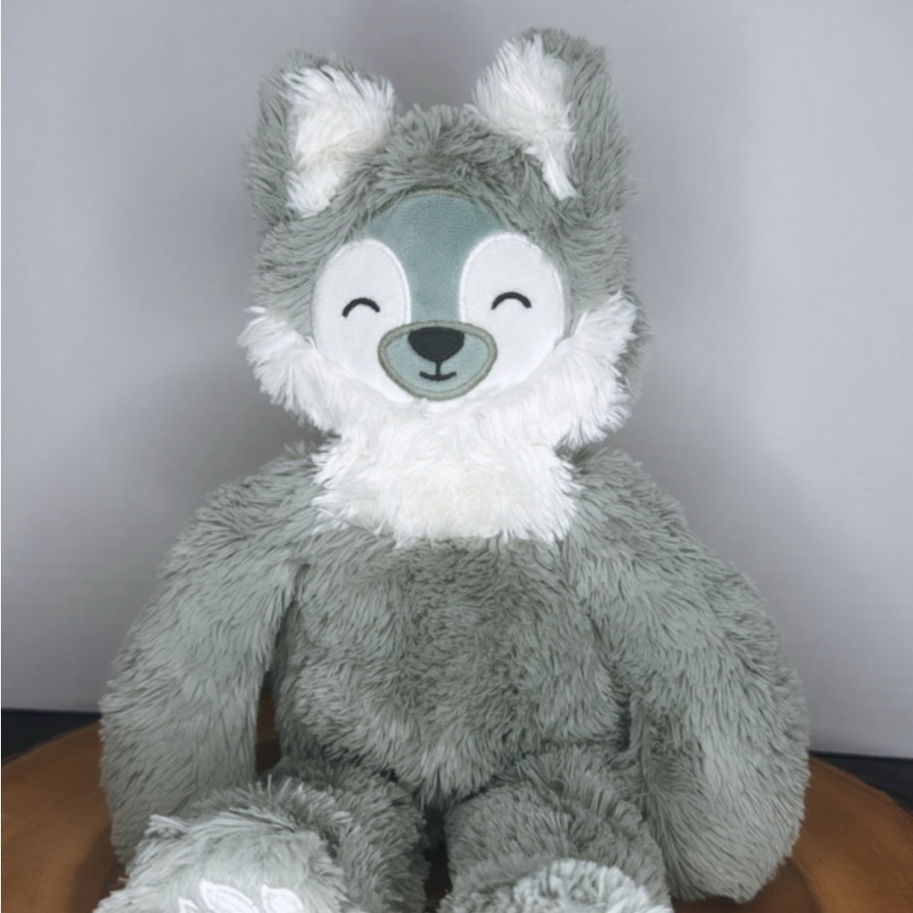Slumberkins Sage Wolf Kin | Retired Plush | Emotional Support | Montessori- EUC